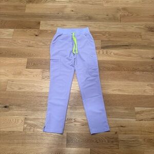 Figs High Rise Yola Skinny Scrub Pant Lavender Dew